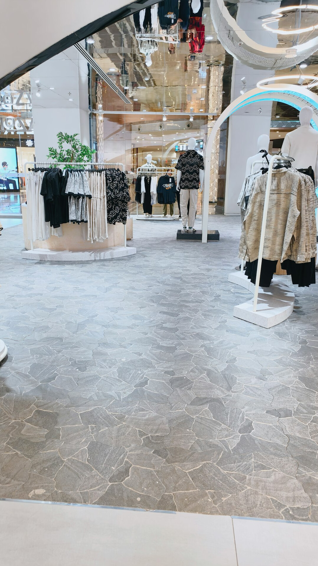 store interior with security